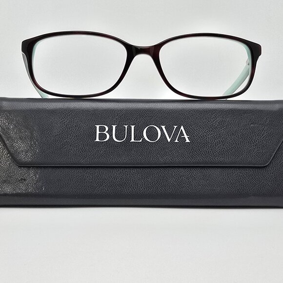 Bulova Ixtapa Havana on Mint Eyeglasses Frame w/ Flexhinge and Case 53-16-140 - Picture 1 of 15